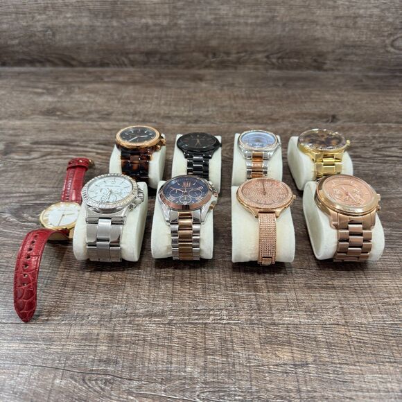 Michael Kors Watch Lot of 9 Fashion Luxury Watch AS IS Needs Battery main image 16